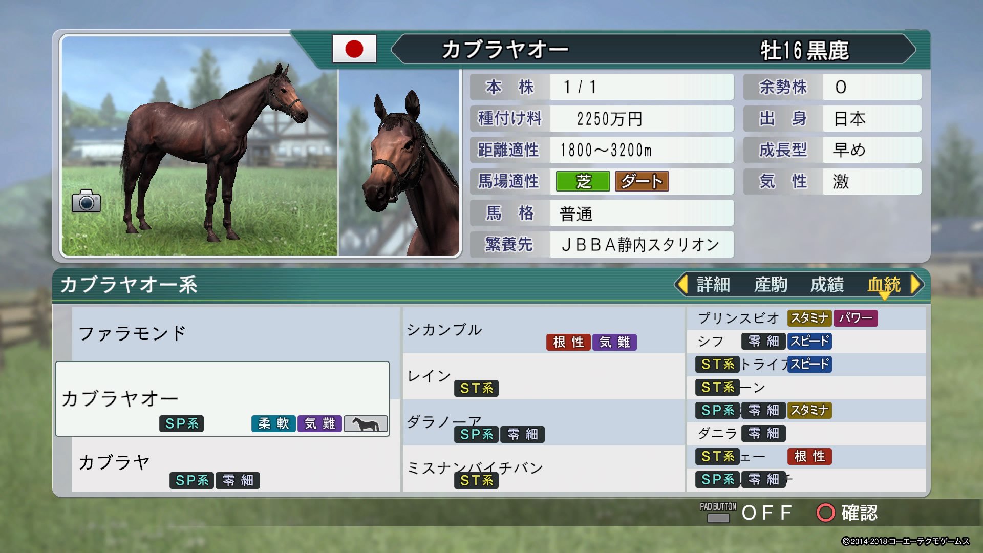 がるど 在 Twitter 上 年末カブラヤオー系確立 ちゃんとsp系統になり安心 モンテオーカン イットーと相性がよく助かりました 次はロイヤルスキーとトウショウボーイの予定です ウイニングポスト カブラヤオー Ps4share T Co Uucaoy7rjs Twitter
