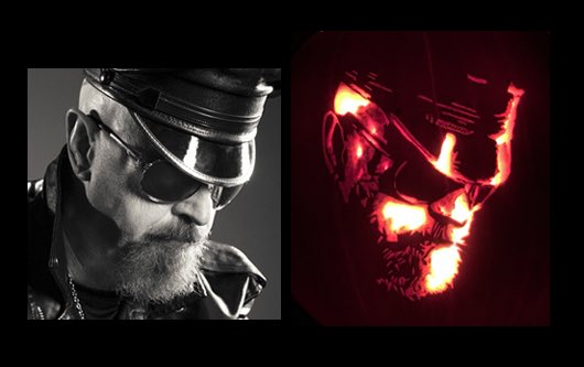 MLiscum's tweet image. Carving #17 of 2018 - The Metal God, Rob Halford, present day 🤘🏻 @judaspriest