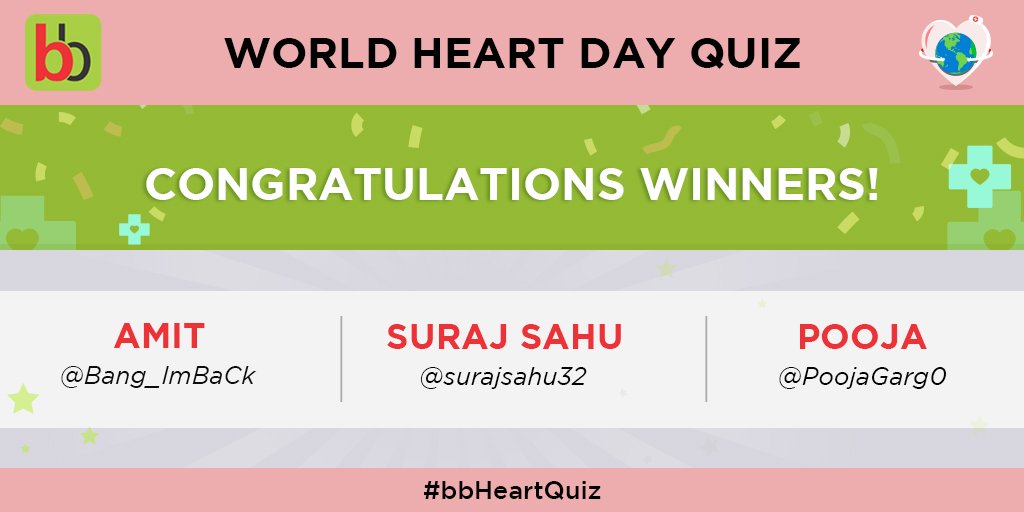 bigbasket on Twitter "Congratulations to our bbHeartQuiz winners