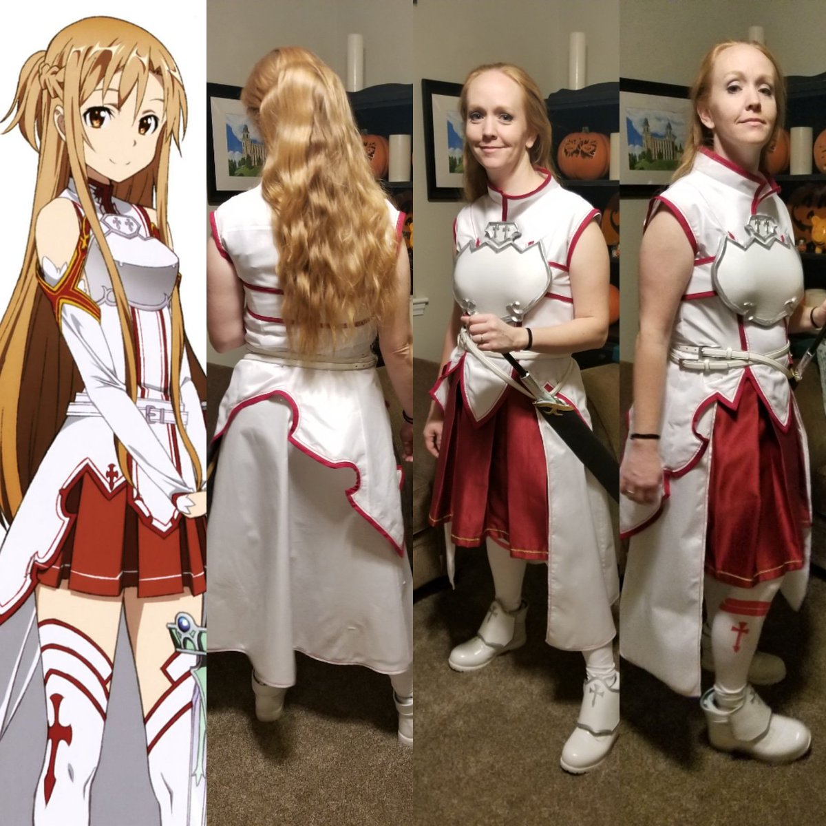 mrsdowdle's tweet photo. Test for asuna cosplay it's not finished yet. I started this costume as a break from my Batgirl. I had no idea how complicated it would become๐
#animebonzai2018 #animecosplay #asunacosplay #asuna #saocosplayer #sao #swordartonlinecosplay #swordartonline #cosplaytesting https://t.co/ZleSTBPsJ1