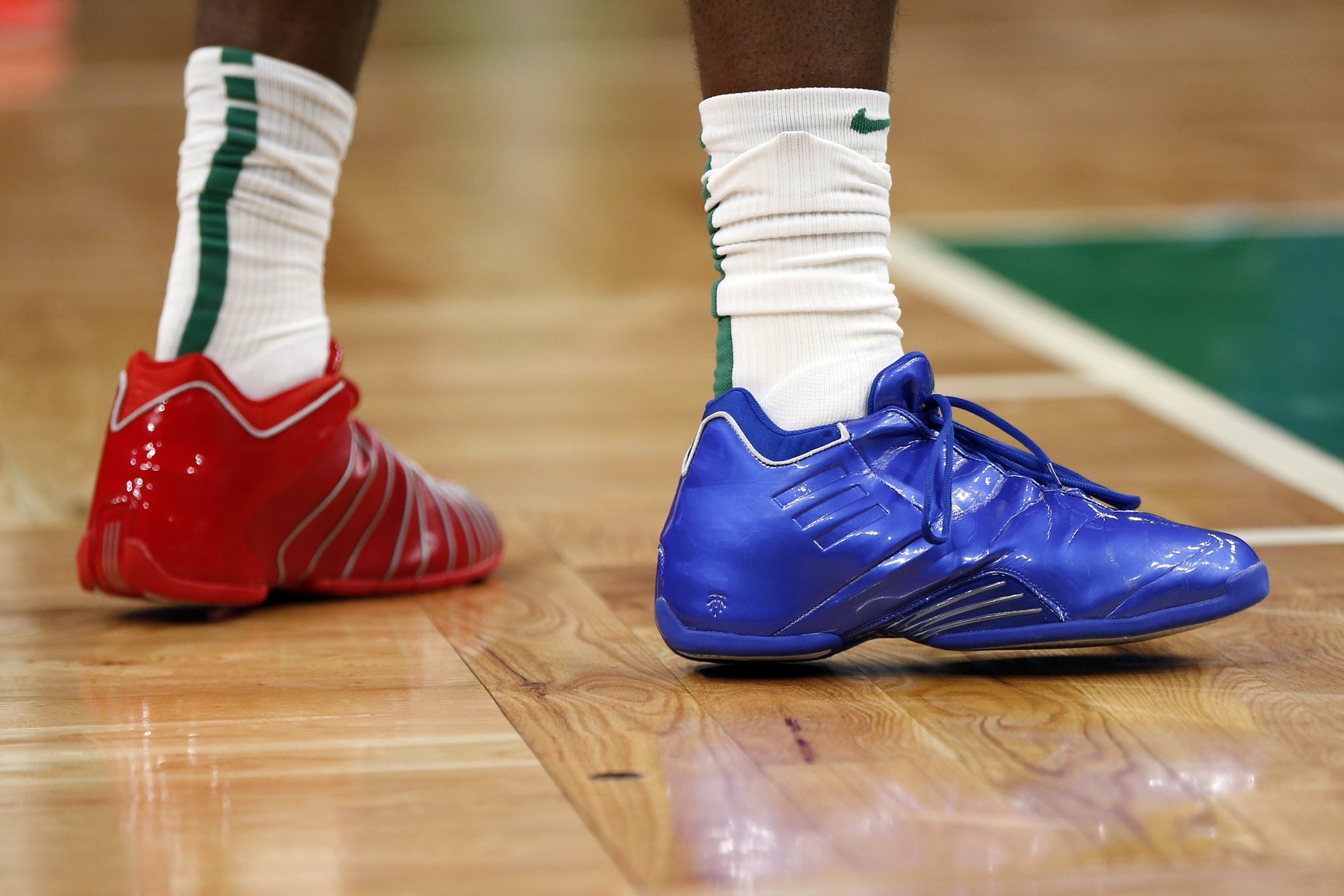 t mac shoes with wood