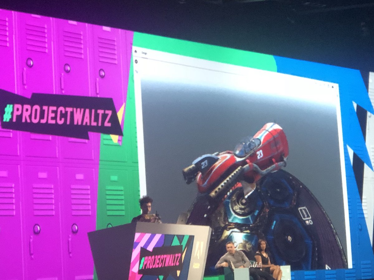 MsClaraGalan's tweet photo. #ProjectWaltz - providing an inside view into the virtual world with handheld motions on mobile. @adobemax #adobemax2018 https://t.co/yFBTDlSouH