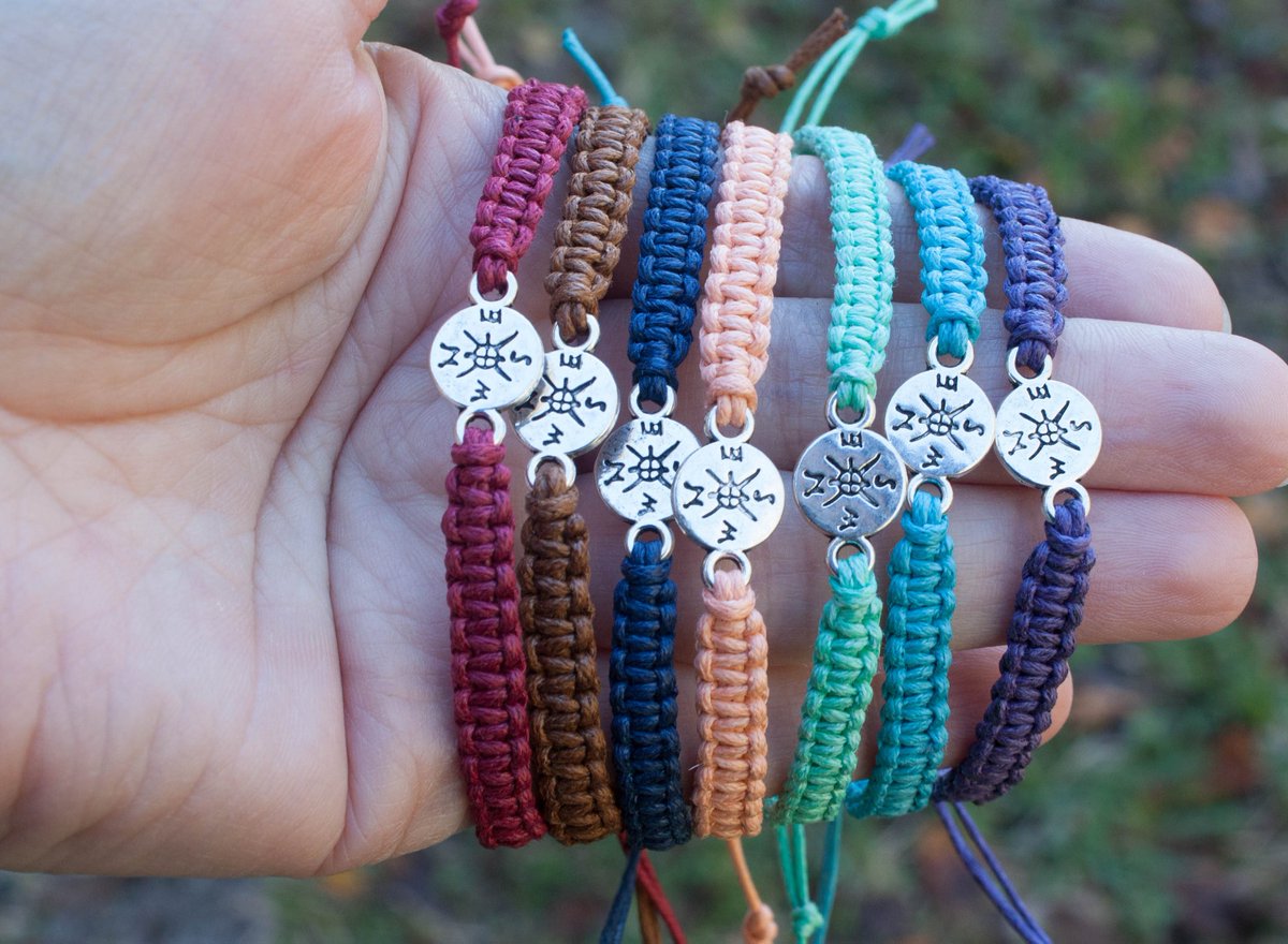Starlitmoon64's tweet photo. Compass Bracelets can be made in different colors. Find your way.... https://t.co/KcdjmOCgUL