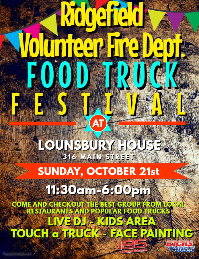 We can't wait for this weekend in #Ridgefield. WHY? The Ridgefield Food Truck Festival is happening at the @Lounsbury_House! 😋😋😋 #HelloRidgefield #HelloFoodies <a href="/TheGreenGrunion/">The Green Grunion</a>  <a href="/__thechamo__/">exzzzzzz</a> <a href="/thecheesetruck/">grilled cheesetruck</a> <a href="/DrewbaQFoodTruk/">Drew</a> and more...  Get your FOOD-On!
