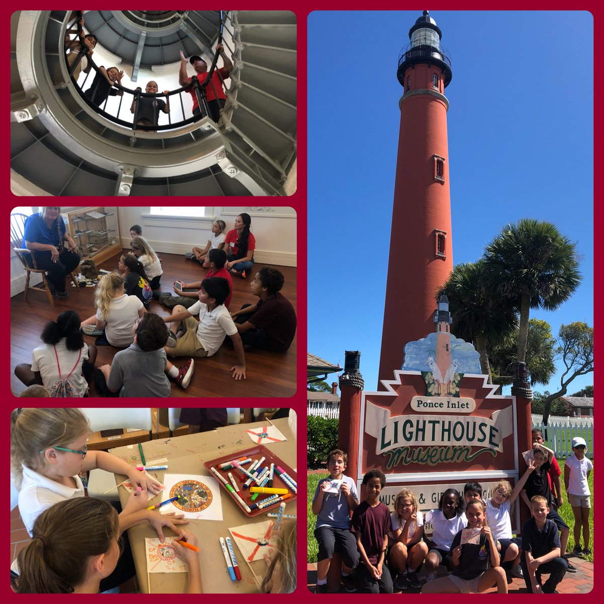 auspies's tweet photo. @rjlCardinals had birdβs eye view from @PonceLighthouse of why #Timucuans frequented area w/ access to ocean & river abundant food supply, importance of artifacts to tell stories, & why state flag changed due to errors! #Kaizen #VCSAllIn #VCSELA @jlwatson11 @kascaccia π https://t.co/eakXqgbhhb