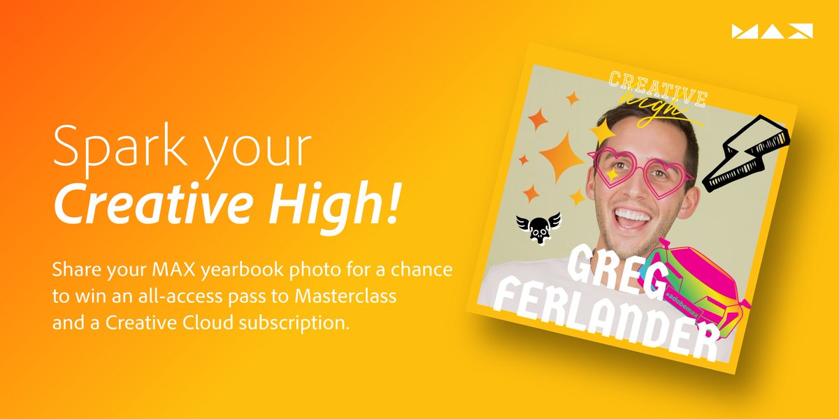 AdobeExpress's tweet image. If you're at MAX don't miss out! Tag @adobespark and use #creativehigh #adobemaxcontest in your caption to be entered to win! spark.adobe.com/sp/creativehigh