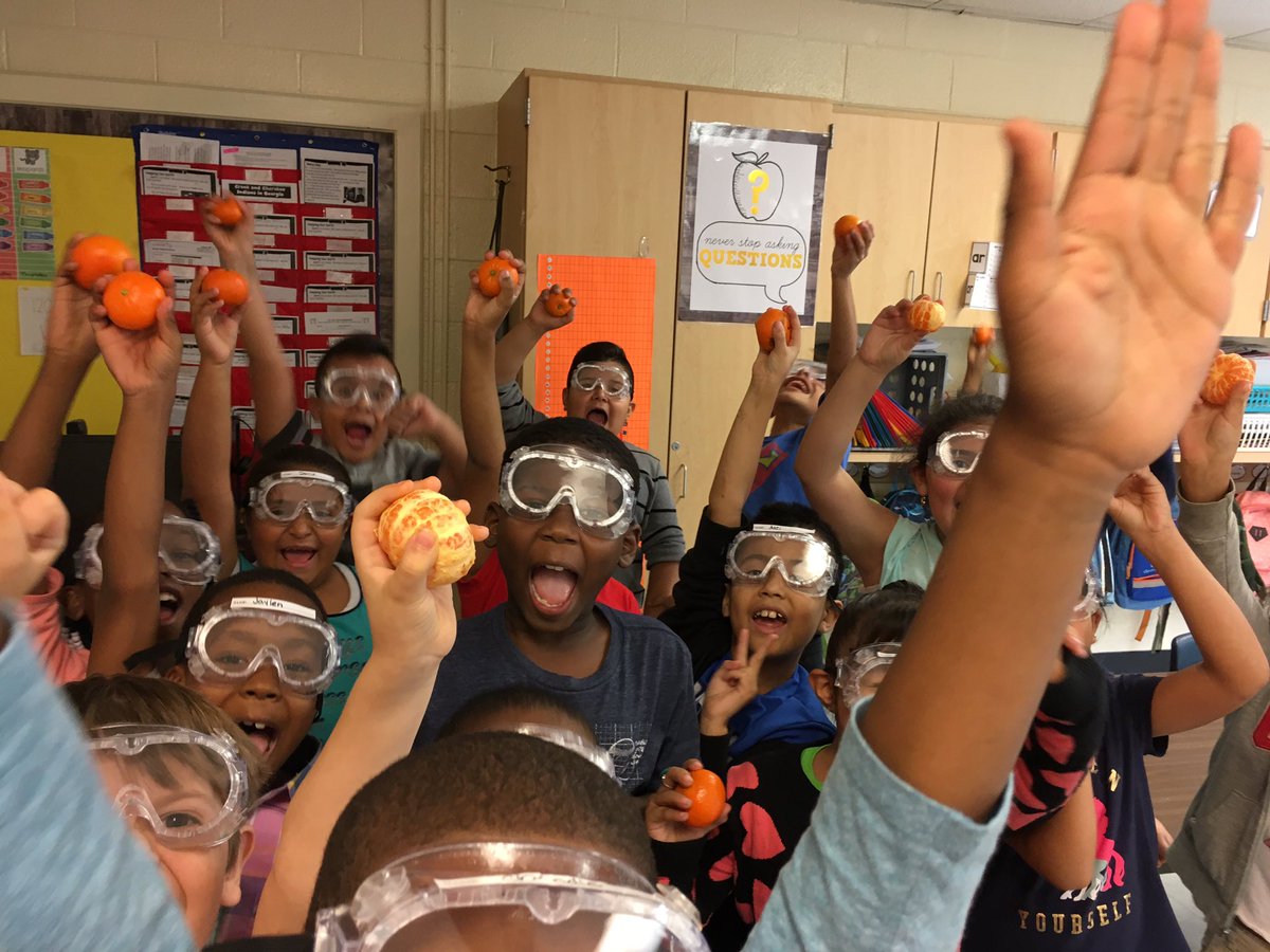 Our <a href="/ConleyHillsES/">Conley Hills ES</a> scientists were issued their safety goggles today. They are ready to experiment.