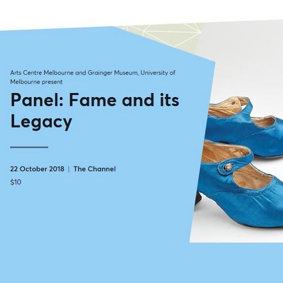 GraingerMuseum's tweet image. Join us for our upcoming ‘Objects of Fame’ public program at the @artscentremelb on Monday 21 October at 6pm. This panel of academics will discuss the nature of fame both in the time of Percy &amp;amp; Nellie, and today. #objectsoffame #graingermuseum #artscentremelbourne