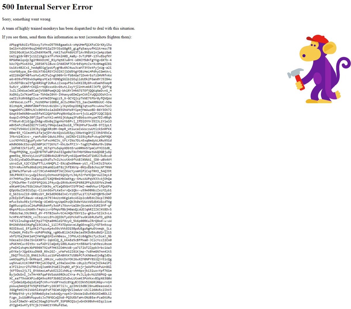 lm615cast's tweet photo. @Barnacules I saw the same thing and got this error site... https://t.co/gmAolTMObt