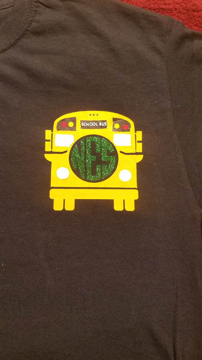TeacherStacey3's tweet photo. Day 1 of #EnergyBus training and the awesome t-shirts I made for the team 😁 https://t.co/Ehf8EQ71EY