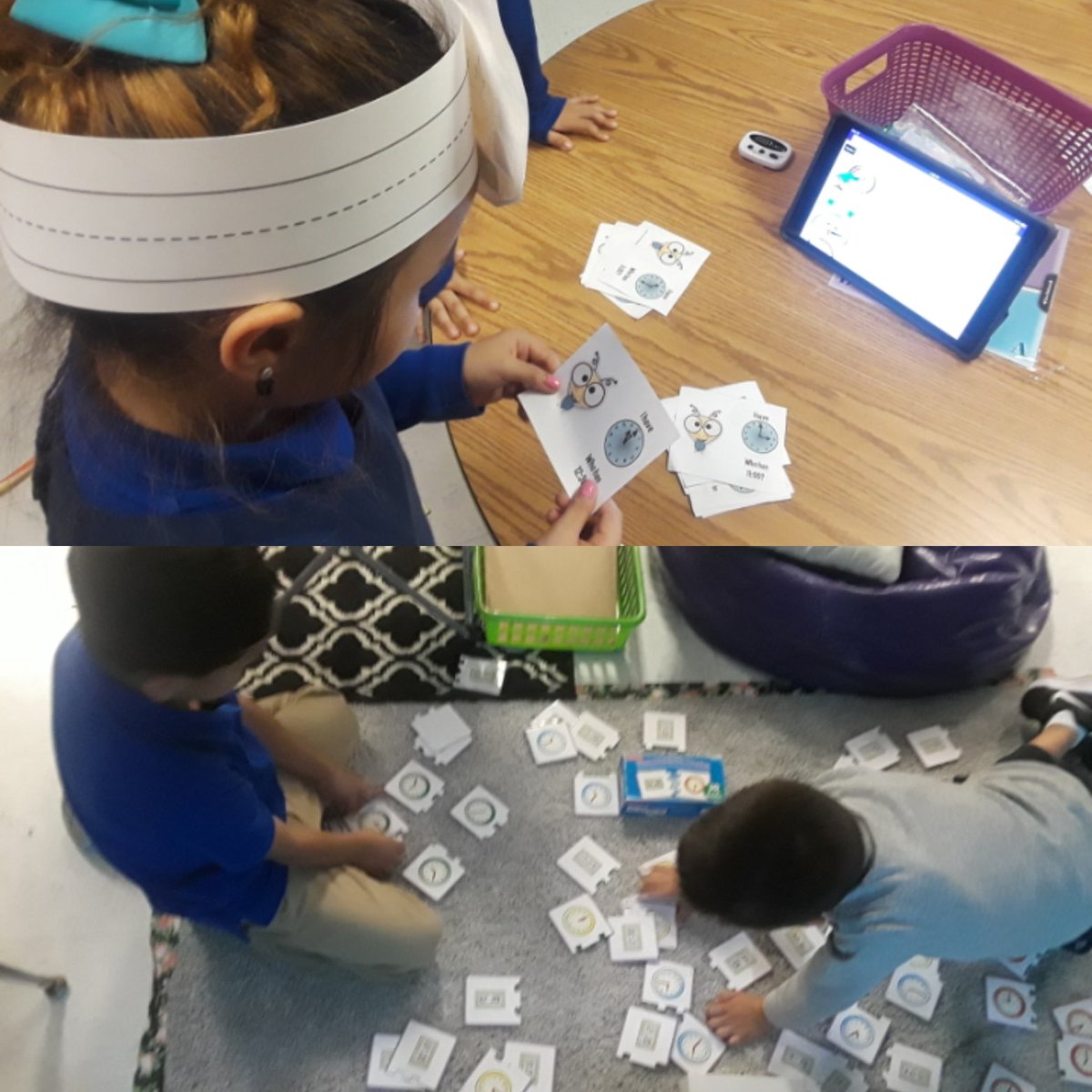 DanielaLucio0's tweet photo. Time Tells... We love working and growing! Math Stations with our BLearners 💙 #blendedlearning #stmath #imaginemathfacts #kaganihavewhohas #kahoot #epic #handsonlearning #finearts @GarrigaElem @PointIsabelISD https://t.co/9kdIM55WCK
