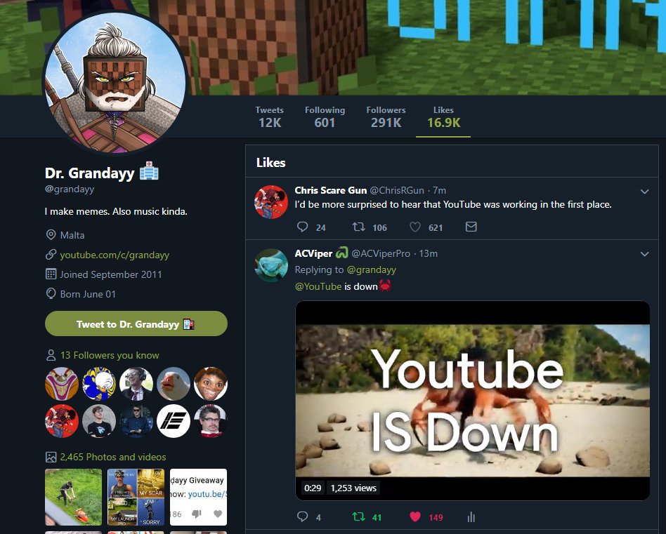 ACViperr's tweet photo. @grandayy @YouTube Grandayy liked my tweet : ) https://t.co/lGXTepDOEi