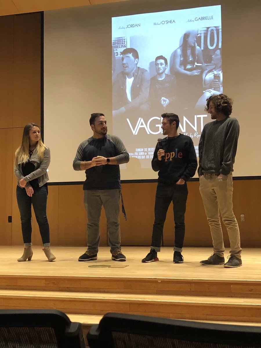 accessfram's tweet photo. Access Framingham was at the premiere of Vagrant, a film by @FraminghamU students and alumni! If you missed tonight’s premiere you can catch this movie on our channel and online! #connectingyourcommunity https://t.co/yMrDQfZgFC