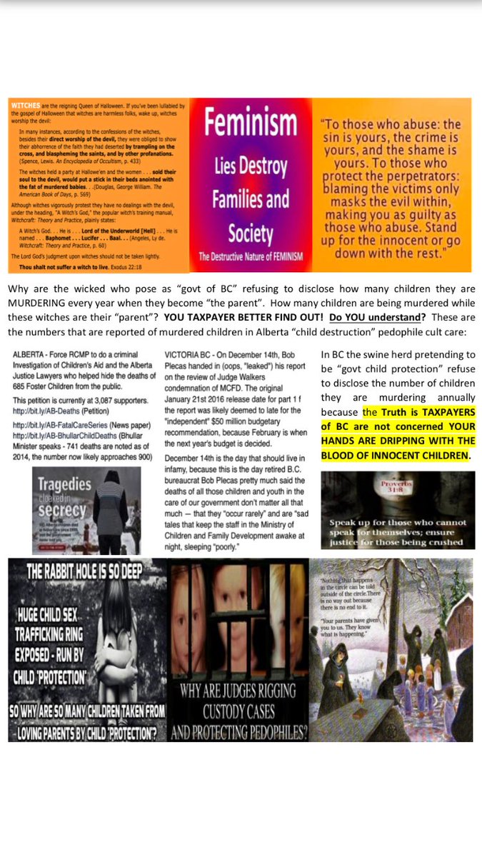 cursethewicked's tweet photo. @I_Like_Journey 👆LOVE this-TY! Been SCREAMING from rooftops for yrs!...dem bitches actually be witches & why they so good at what they do=EVIL! attorney=liar=WITCH. it’s a game, our children & families are its prey. Evil needs to be dealt with or WE the PPL & our FAMILIES FAIL! #HateEvil #NoCPS https://t.co/ofxvdZvXcm