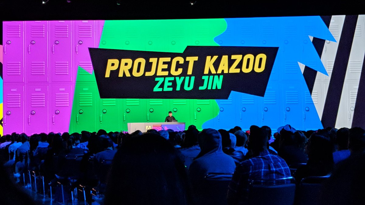 risay's tweet photo. #projectkazoo
音声も差し替え可能に…音程もこの速さで認識行けるんだ。すごいなぁ
#MAX野郎 #adobemax #adobemaxjp https://t.co/9d5V6PrdhU