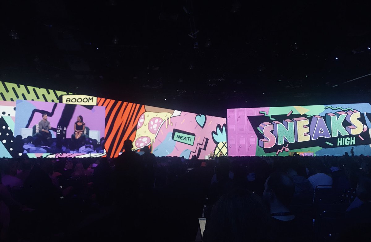 itsnicethat's tweet photo. At the @adobemax SNEAKS session designers showcase new, experimental tools which will blow your mind. Our favourite so far? #projectkazoo 👌 #AdobeMAX https://t.co/vo1czoJ9rs