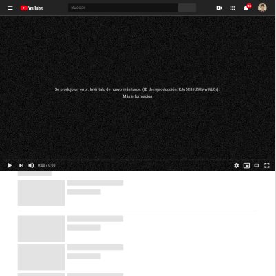 codeamos_cl's tweet photo. Vamos @youtube no mueras, quédate con nosotros...😔
Ya más de 20 min sin videos que haremos con nuestro tiempo...😭
#youtube https://t.co/fOLTWVDSwD