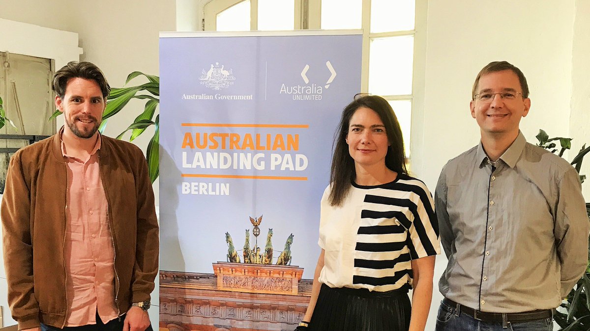 LandingPadsAU's tweet photo. We were delighted to have @ann_schoefer of @UTS_Innovation &amp; @UTSStartups at the #BerlinLP to discuss how to move global entrepreneurship education forward - thanks for sharing your insights! https://t.co/z4RD46UC59