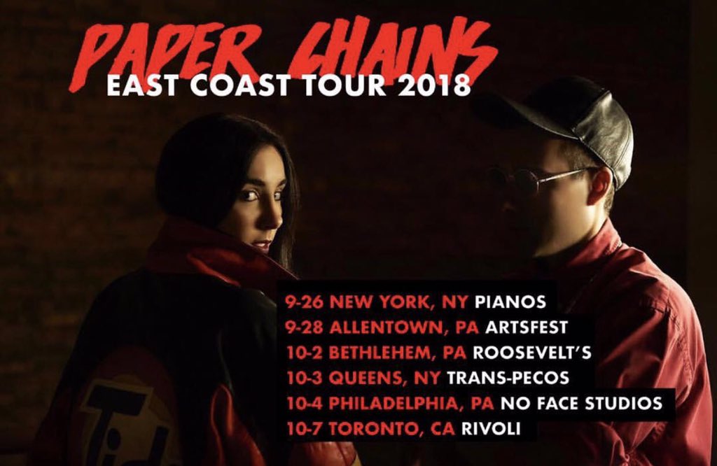paperchains__'s tweet image. Our East Coast Tour was amazing... Thank you to everyone who was apart of it... West Coast Tour coming soon!!!