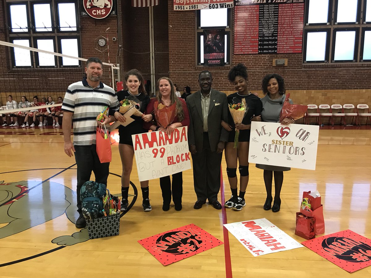 Thank you Mariah and Amanda for a wonderful 4 years as a VOLLEYDOG. Your hard work and commitment will take you a long way in your future. #ProudtobeaBulldog #seniors