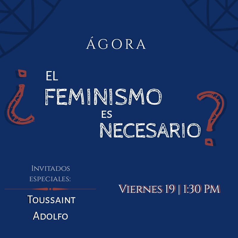 AgoraCosta's tweet photo. Este viernes 19 discutiremos si el feminismo es una postura necesaria para analizar los problemas éticos contemporáneos con la compañía de los profesores @Emiliotou27 y @adolfoln_  a la 1:30 en un lugar por confirmar. https://t.co/BsEed4OltB