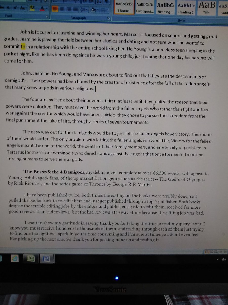 JonathanGatsby1's tweet photo. @Stephenreeves @syd_mkennedy @AgentJessicaA  @Literary_Agents @agentsaba @LitAgentKelly 

This is the query letter I just typed up https://t.co/AXerMldR5w
