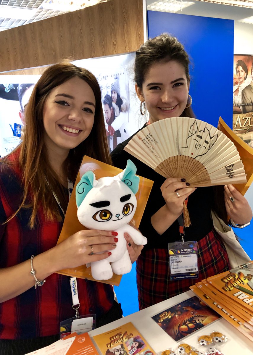 Jingju_cats's tweet photo. “Jing-Ju Cats” in #MIPCOM 😄😄😄
#MIPJR #Cannes #jingjucats #mip2018 #mipcom2018 #france #京剧猫 #法国 #戛纳 #中国 #Chinese #China #中国文化 https://t.co/XkS0k49ecW