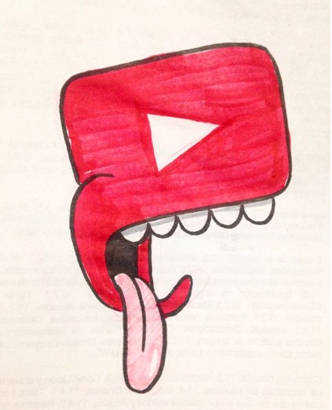 aliengraff's tweet photo. Gracias a que está caído al menos me puedo poner a dibujar #YouTubeDOWN https://t.co/qFR6Wkv9my