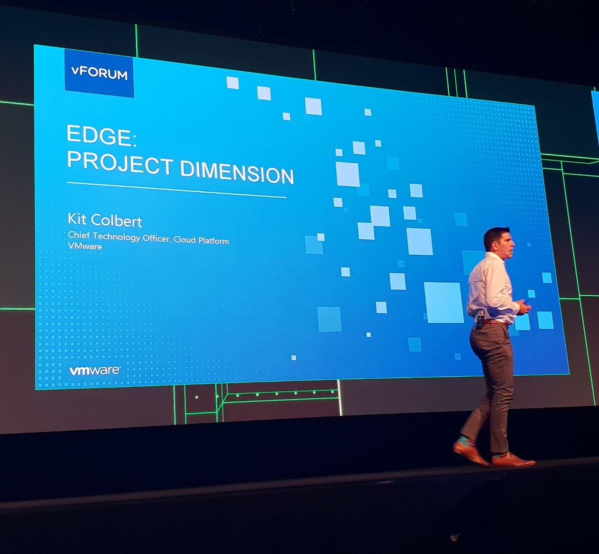 VMwareANZ's tweet image. .@kitcolbert shares how edge can overcome today&apos;s technological business challenges. #Cloud #ProjectDimension #vFORUMAU