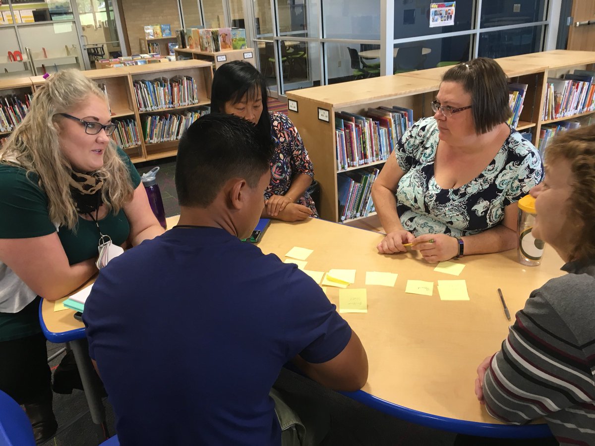 rachhermann's tweet photo. Educational assistants defining their role and aligning their work to our theory of action and school goals. 100% of staff for 100% of students! #teamLowell #embeddedPD https://t.co/NZ8uYISoiT