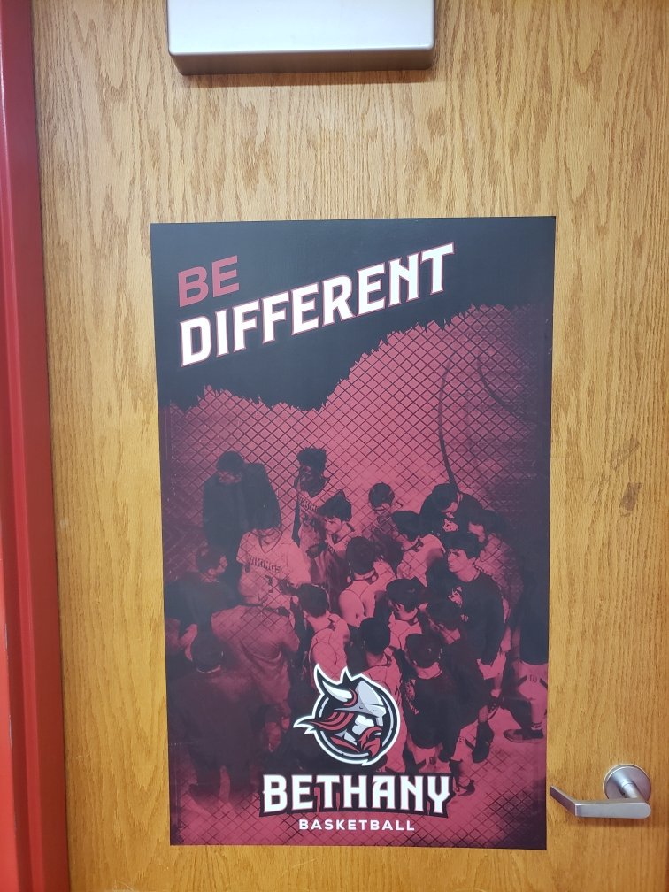 CoachZ219's tweet photo. Round 1 of a couple rounds of pictures of the @BLC_MensHoops locker room. Two year project @KollegeTown worked on with @CoachFletchBLC to take a pretty rough locker room and turn it into a premier locker room. #kollegetown #riddell #fanaktive #bethanylutheran https://t.co/zB4P2QGLby
