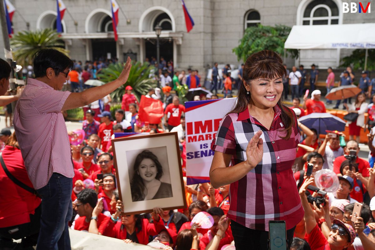 bongbongmarcos's tweet photo. I have no doubt that given her vast experience as a former Congresswoman, along with her 9 years as Governor in our hometown province, my sister will definitely be an asset in the Senate.

You got this, Manang Imee! #MarcosPaRin https://t.co/INUaFXNK8G