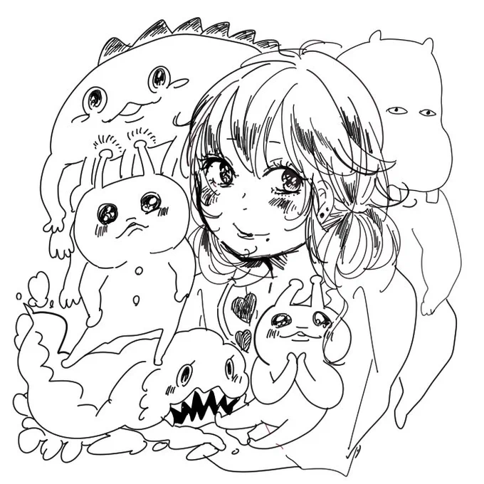 原稿やるぞいの前の落書き～～ 