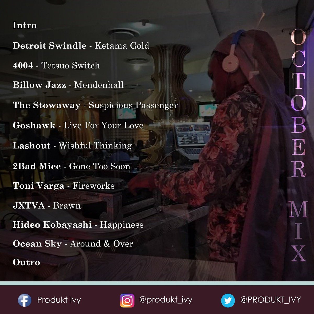 PRODUKT_IVY's tweet photo. Good Morning good person, please download my mix it's for free, just click on link an boom! Awesome sounds in you possession
https://t.co/oKDLuaPjZG
#StillTooDeep
#deephousemusic 
#clubhouse 
#deephouse https://t.co/QOyNmKxzAp