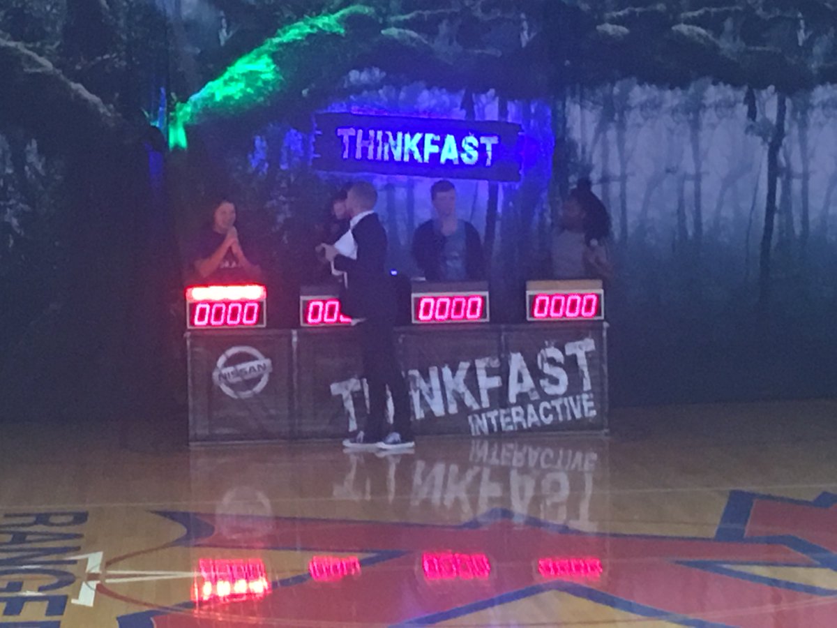 RichlandHS's tweet photo. RHS students experienced the ThinkFast Interactive Program today during an assembly. ThinkFastยฎ Interactive is an interactive awareness game show that educates students about the importance of teen driving safety. @TFAwareness #redthumb https://t.co/SD6DcgTpyx