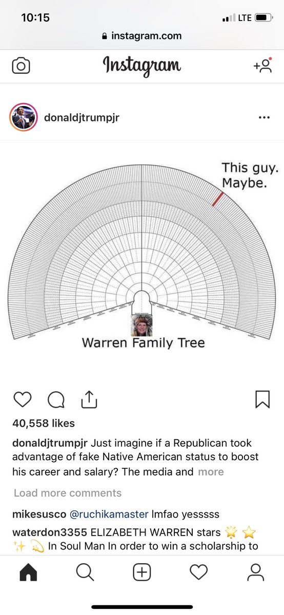 MightyCassandra's tweet photo. #DonJr has an irreverent sense of humor. I wonder where he gets it from?🤔 The boots are also amazing. #CherokeePeople #CherokeeTribe #DelawareNation #OffTheReservation #1/10000000000000023AndMe https://t.co/4zxHehBEPx