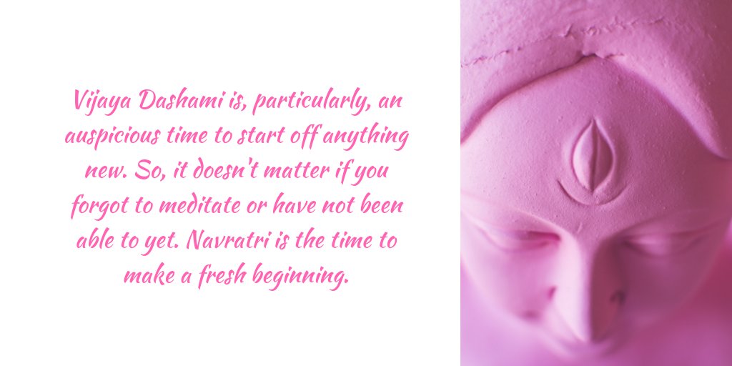 AbhyaasaApp's tweet photo. "Could not get the chance to meditate for a while? 
This #Navratri takes a fresh start. " https://t.co/7DwksqBAsf