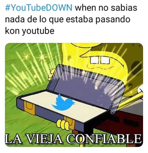 Alan93079101's tweet photo. #YouTubeDOWN
Yo ahora :) https://t.co/UGlCsI7yGm
