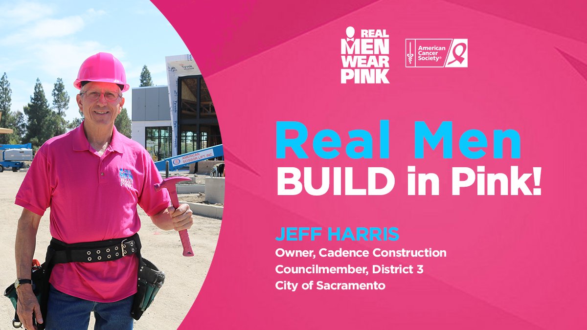 RMWPSac's tweet photo. #RMWPSac ambassador and City Councilmemember #JeffHarris has teamed up with @AmericanCancer to put an end to #breastcancer. Donate to his #RealMenWearPink campaign at: https://t.co/tU8OnwDUNg or donate to any #Sacramento #RMWP ambassador at https://t.co/vxe1Vbp6na https://t.co/np2iEjTT8f