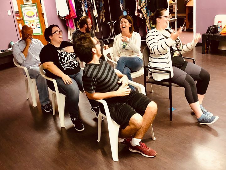 amyadventurepro's tweet photo. Great fun tonight playing with emotions during the game of Hitchhiker in Level 1 Improv! When was the last time you could be really really really mad, sad, glad or “afrad” in a safe, supportive environment? #improvadventure #improvstaugustine #findyourad… https://t.co/eNuHm9zV2E https://t.co/GUa7mBjW0y