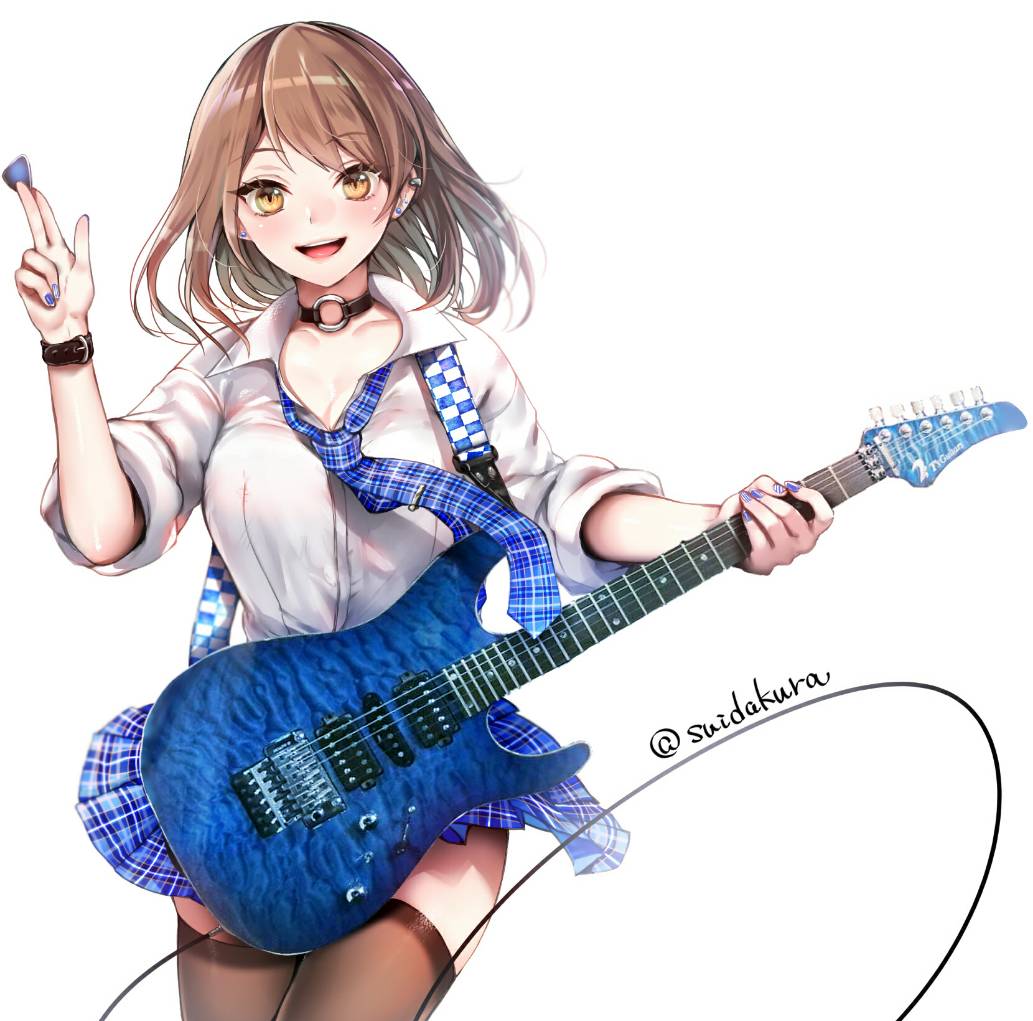 ジオ 自分のギターを持った看板娘を描いて頂きました ありがとうございます 看板娘 ギター好きと繋がりたい 女の子 エレキギター T Co Zfa3ru48hj Twitter
