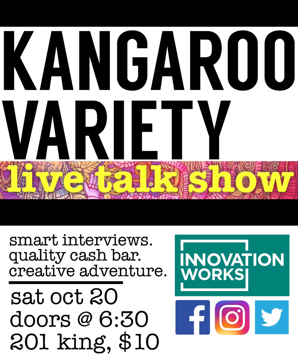 KangarooVariety's tweet photo. This Saturday, Oct 20! Haunting music, queer writing + witchcraft, and more! https://t.co/DGvDbkmNCj https://t.co/BzjcgKuBRb