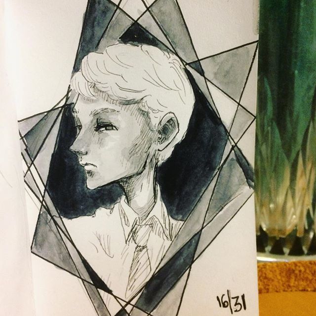 im_amyability's tweet photo. Day 16: “Angular”
Pointy faced Draco Malfoy
.
.
.
.
#inktober #inktober2018day16 #inktober2018 #inktoberday16 #art #illustration #angular #dracomalfoy #pointy #slytherin #draco #malfoy #angularface #portrait #harrypotter #wizardingworld #instaart #illust… https://t.co/0l4ec4hYIH https://t.co/63t8FiESMI