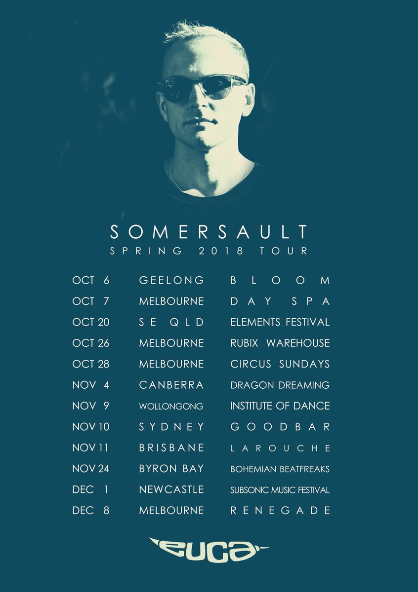 Catch Somersault for some deep, melodic house and techno. It looks like he will be very busy until the end of the year with 10 gigs lined up! #deephouse #techno #progressivehouse #somersaultmusic