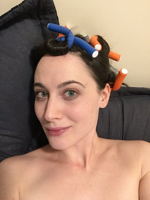 New curlers and smudgy half removed makeup. Have a fabulous selfie of me in ultimate grandma mode. #therealgfe<a href="/tag/therealgfe"class="tags"><span>#therealgfe</span></a>