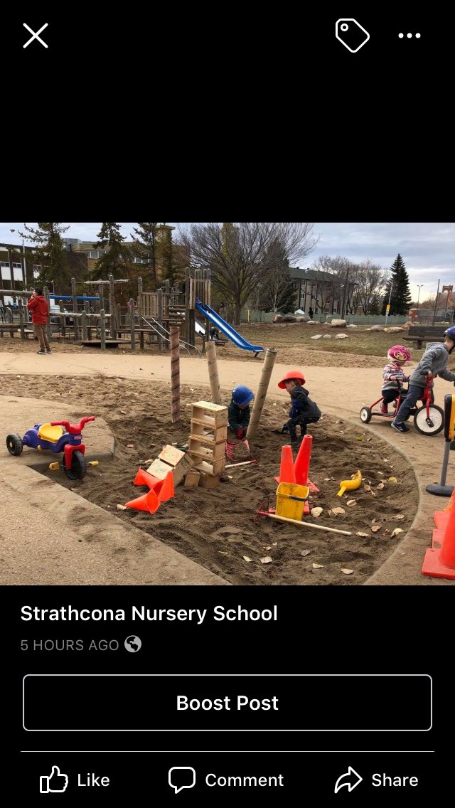 StrathconaNurs1's tweet photo. “Construction land” play from yesterday. #yeg #yegkids #yegpreschool #oldstrathcona #imagination #creativity https://t.co/KAymlUzA2t