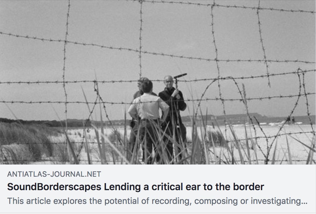 elenabiserna's tweet photo. The English version of my article on #SoundBorderscapes is online on the @anti_atlas Journal #2. 
With sounds and images by @JacobKirkegaard, Justin Bennett, WR, @UltraredXX &amp; Lawrence Abu Hamdan!
https://t.co/rXAhI57Hl7 https://t.co/BoDB2hggNA