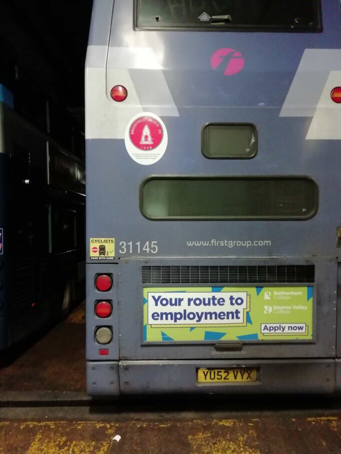 Dronfield Town - thank you to the League Sponsors First Bus