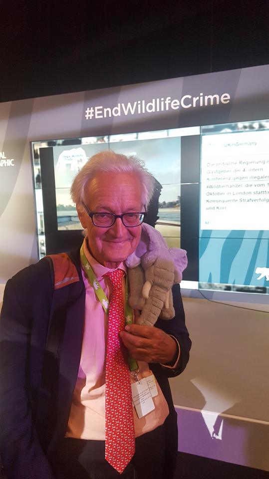 It was an honour to meet Dr Iain Douglas-Hamilton this week! A man who has spent a lifetime trying to #EndWildlifeCrime and make the world a safe place for #elephants <a href="/ste_kenya/">Save the Elephants</a> #IWT18