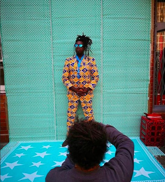A brief pause in our #NYCAAE initiative posts to bring you our good friend #HassanHajjaj shooting shooting his good friend the don “RONTOM” for his #RockStars series in London.